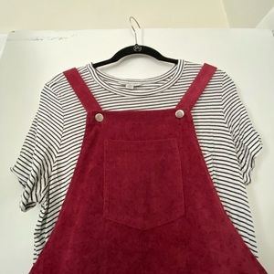 Pink overall dress from Shein NWOT